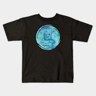 Bayon Face Blue Kids T-Shirt